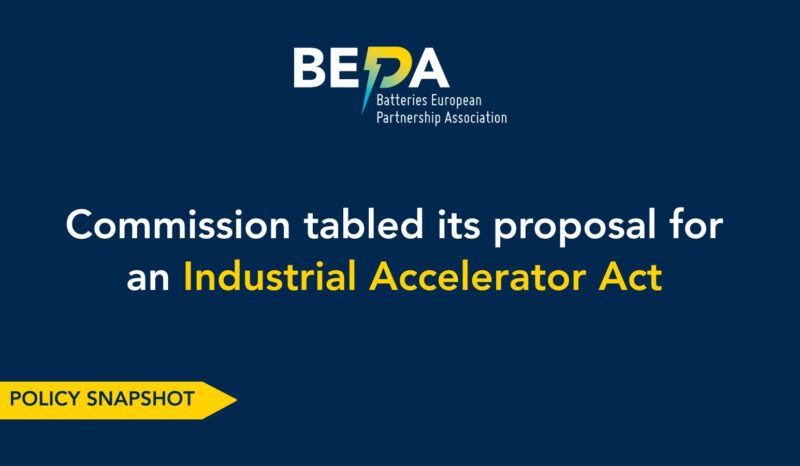 Policy Snapshot – Industrial Accelerator Act