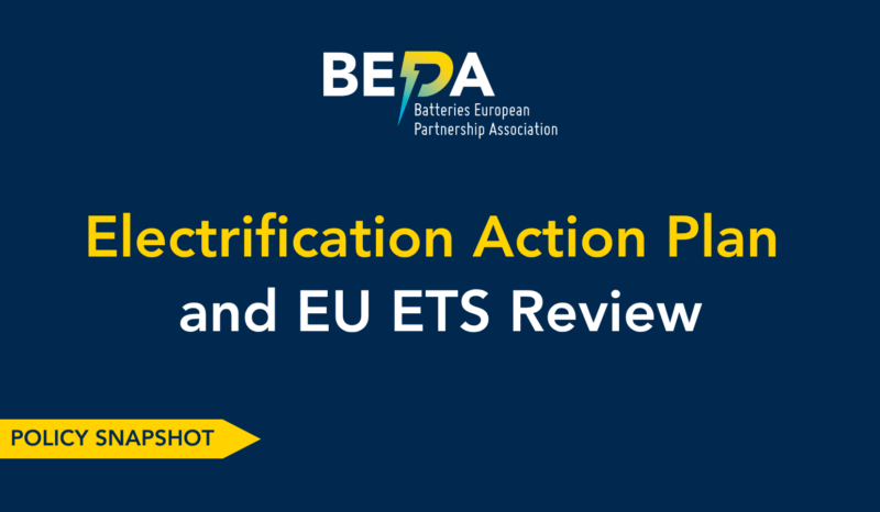 POLICY SNAPSHOT – Electrification Action Plan and EU ETS review